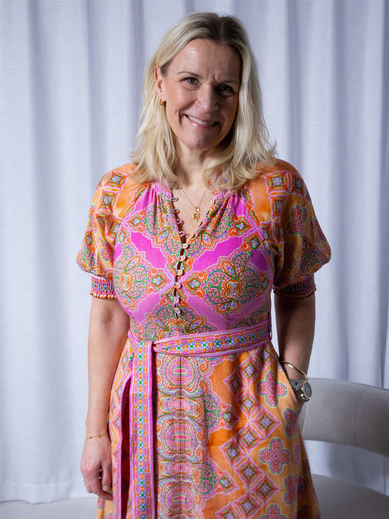 Hale Bob Naya Maxi Dress Pink