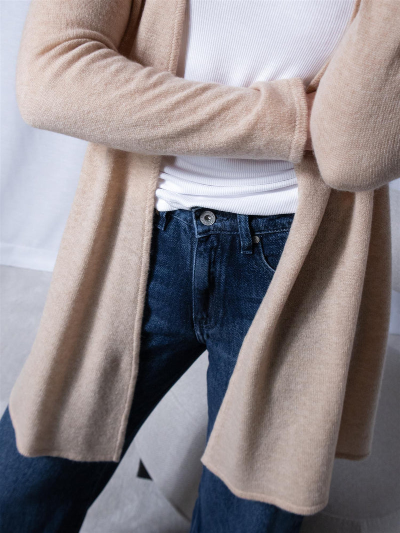 Dear Dharma Breeze Cardi Beige Melange