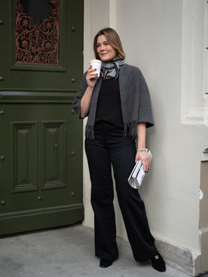 Christian Aks Keyla Lambswool Jacket Grey Mel