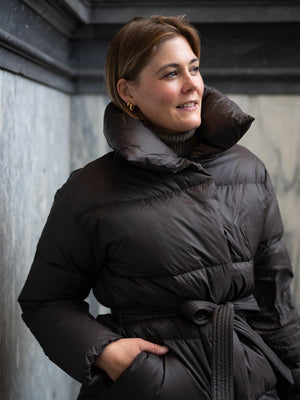 Camilla Pihl Dakota Down Coat Dark Brown