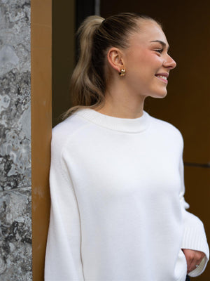 Christian Aks Rina Merino Sweater White