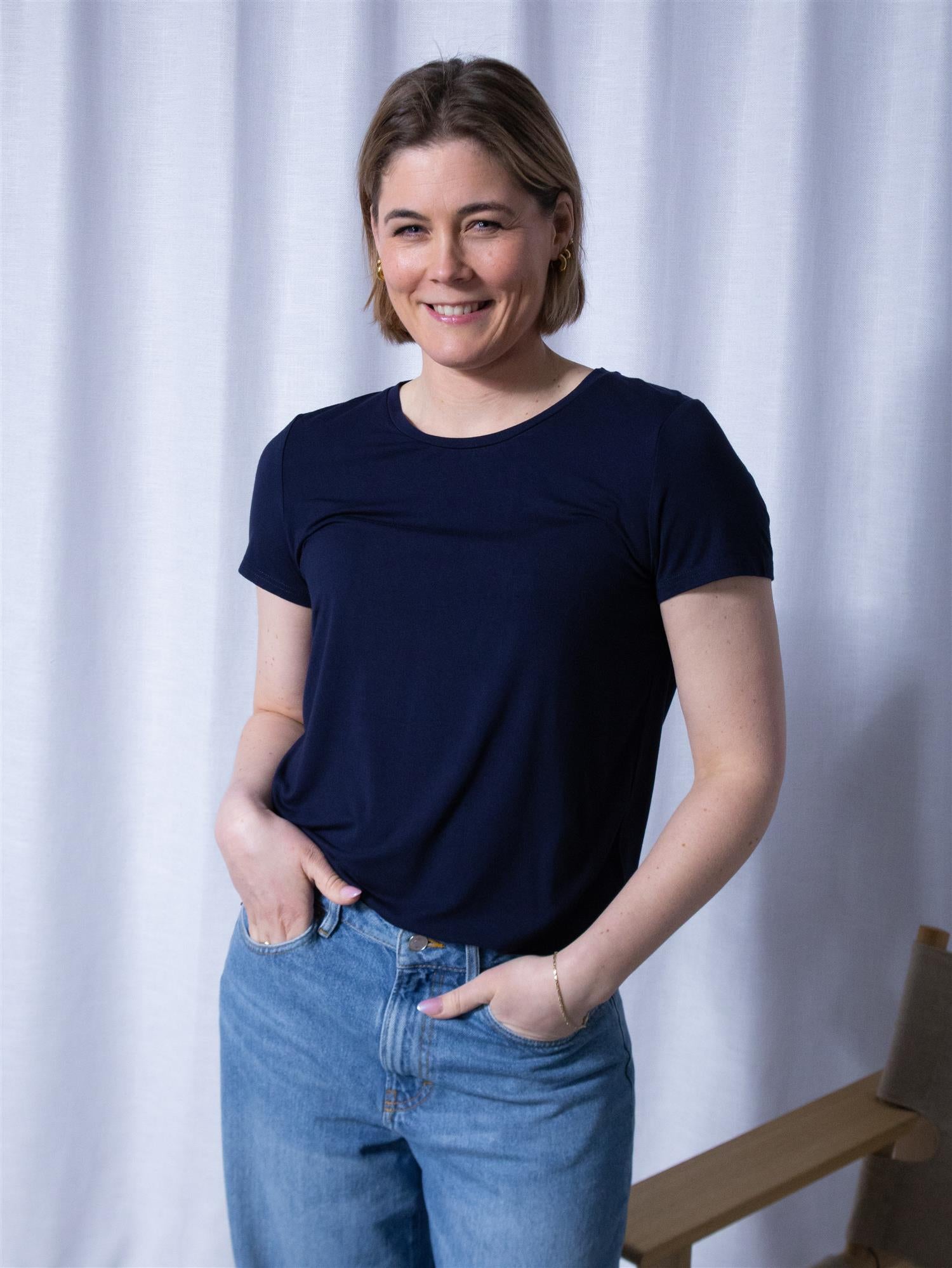 Riccovero Basic Tee Navy