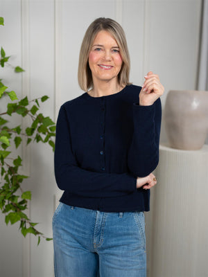 Dear Dharma Clara Cardigan Navy