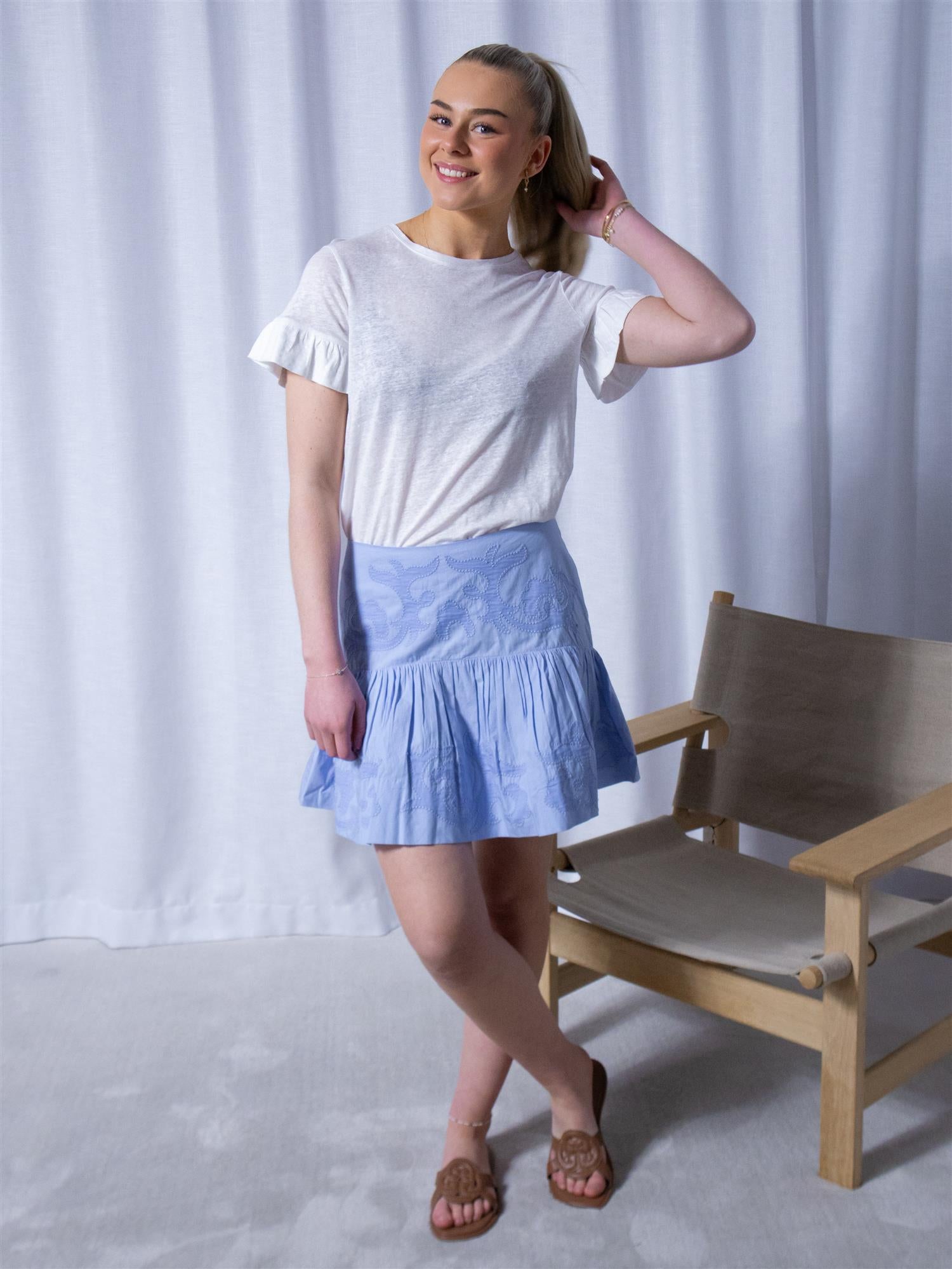 Ella&il Anya Embrodery Skirt Lavender