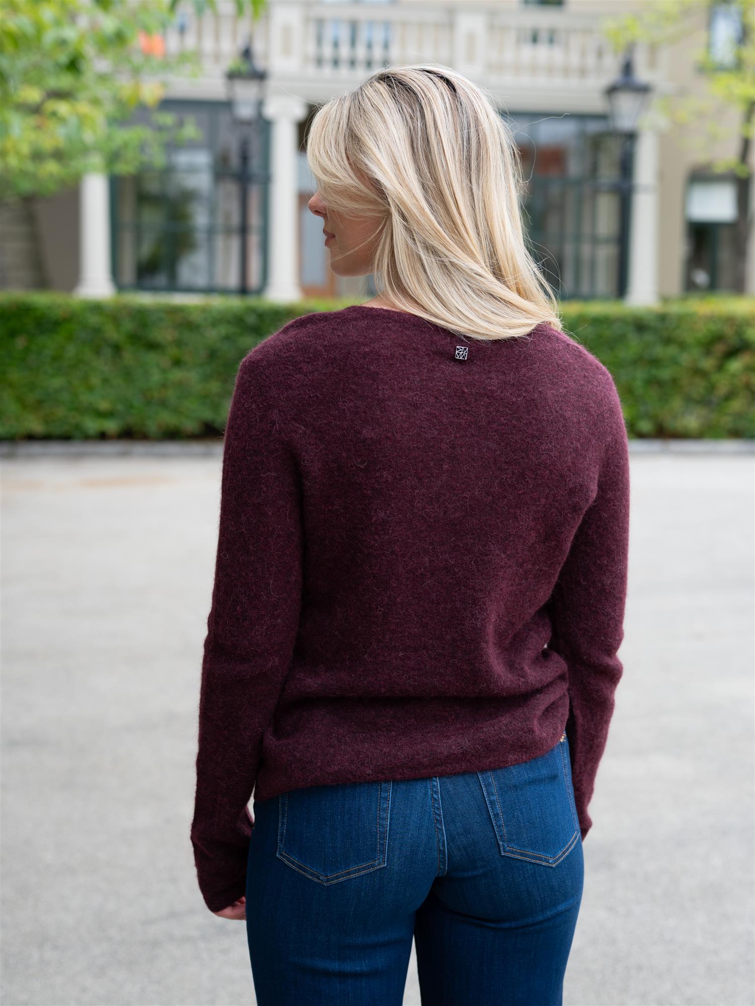 MMMape Sophia V-Neck Knit Port Royale