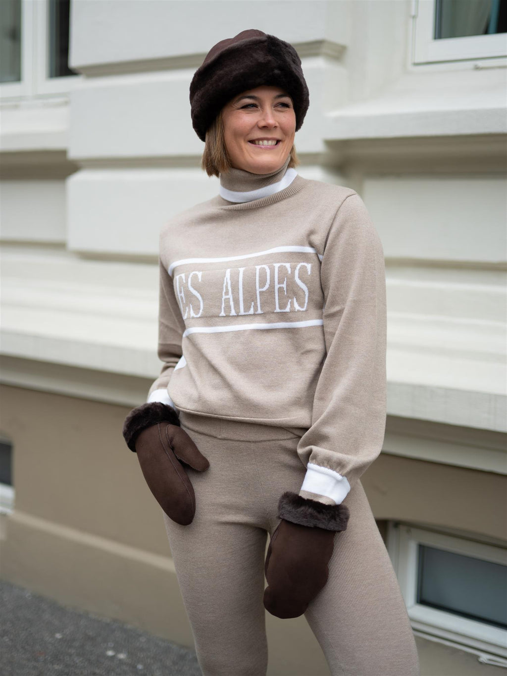 Ella&il Maud Merino Sweater Beige Melange