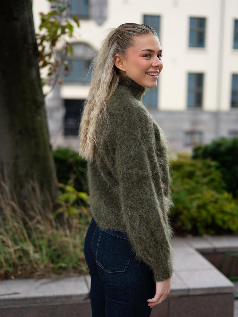 Ella&il Li Chunky Sweater Moss Green