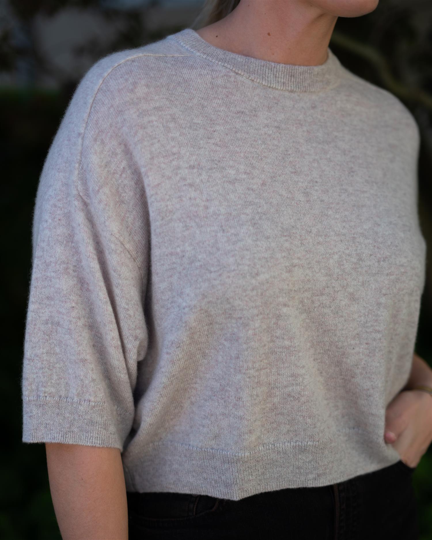 Lilou pullover ¾ Sand