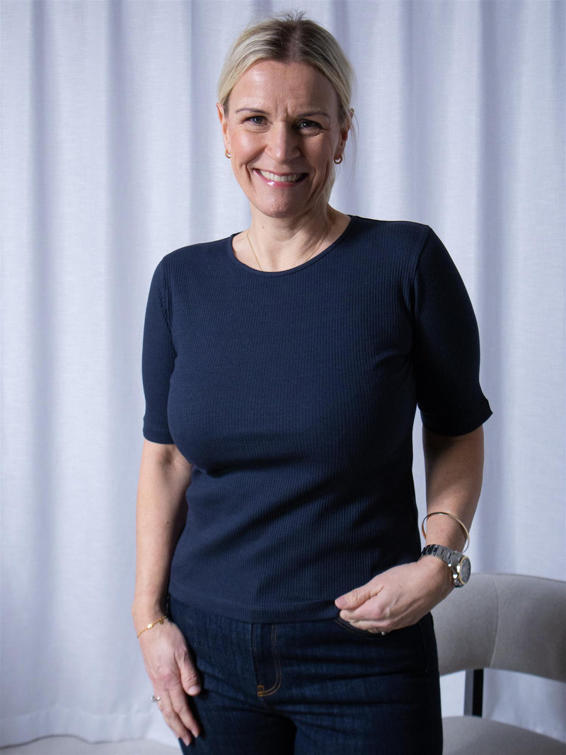 Bitte Kai Rand Naibu Rib Blouse Dark Midnight