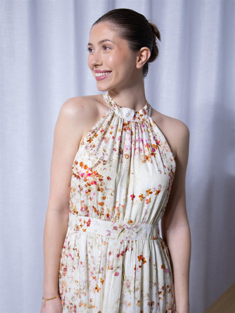 Riccovero Charmed Dress Cream Orange Sunset