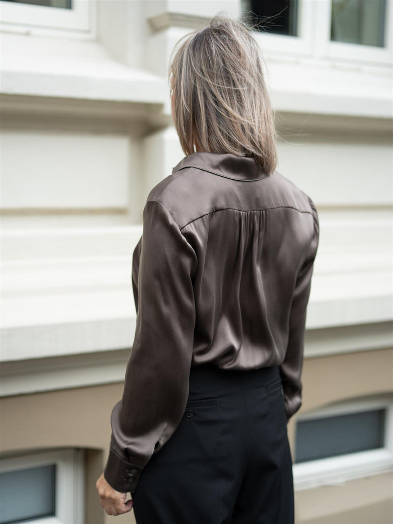 Sand Matt Latia Blouse Grey