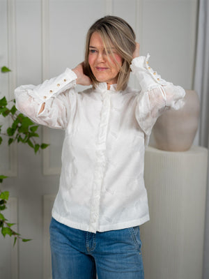 Janne Formoe Champisblusen Hvit