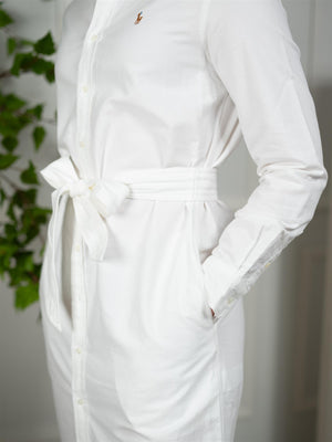 Polo Belted Cotton Shirt Dress