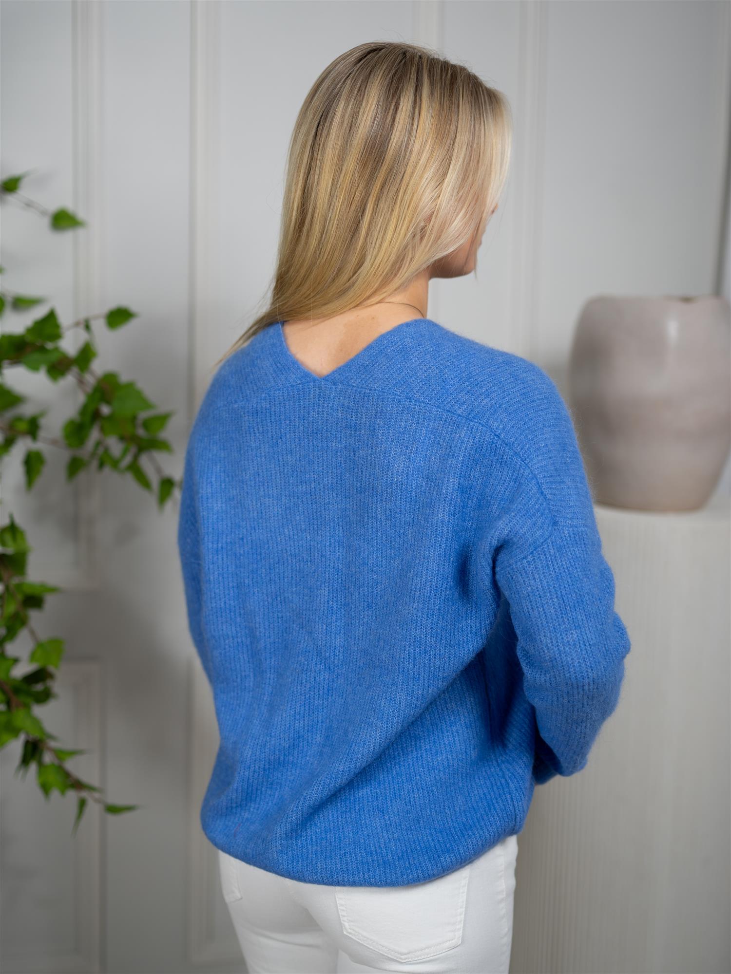 MMThora V-Neck Knit Ultramarine
