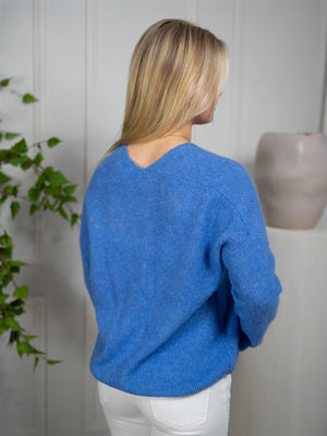 Mmthora V-Neck Knit Ultramarine