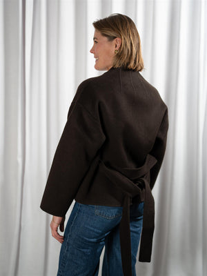 ONE and OTHER Greta Wool Jacket Espresso