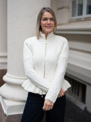 Ella&il Lene Alpaca Cardigan Ivory