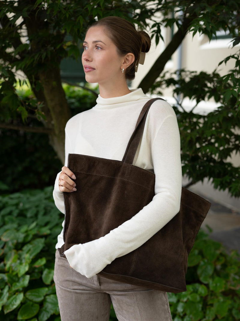 Beck Söndergaard Suede Aubrey Bag Hot Fudge Brown