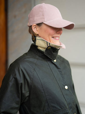 Barbour Cropped Beadnell Waxed Jacket Olive