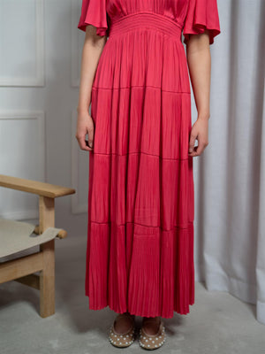 Hale Bob Angie Solid Dress Long Pink
