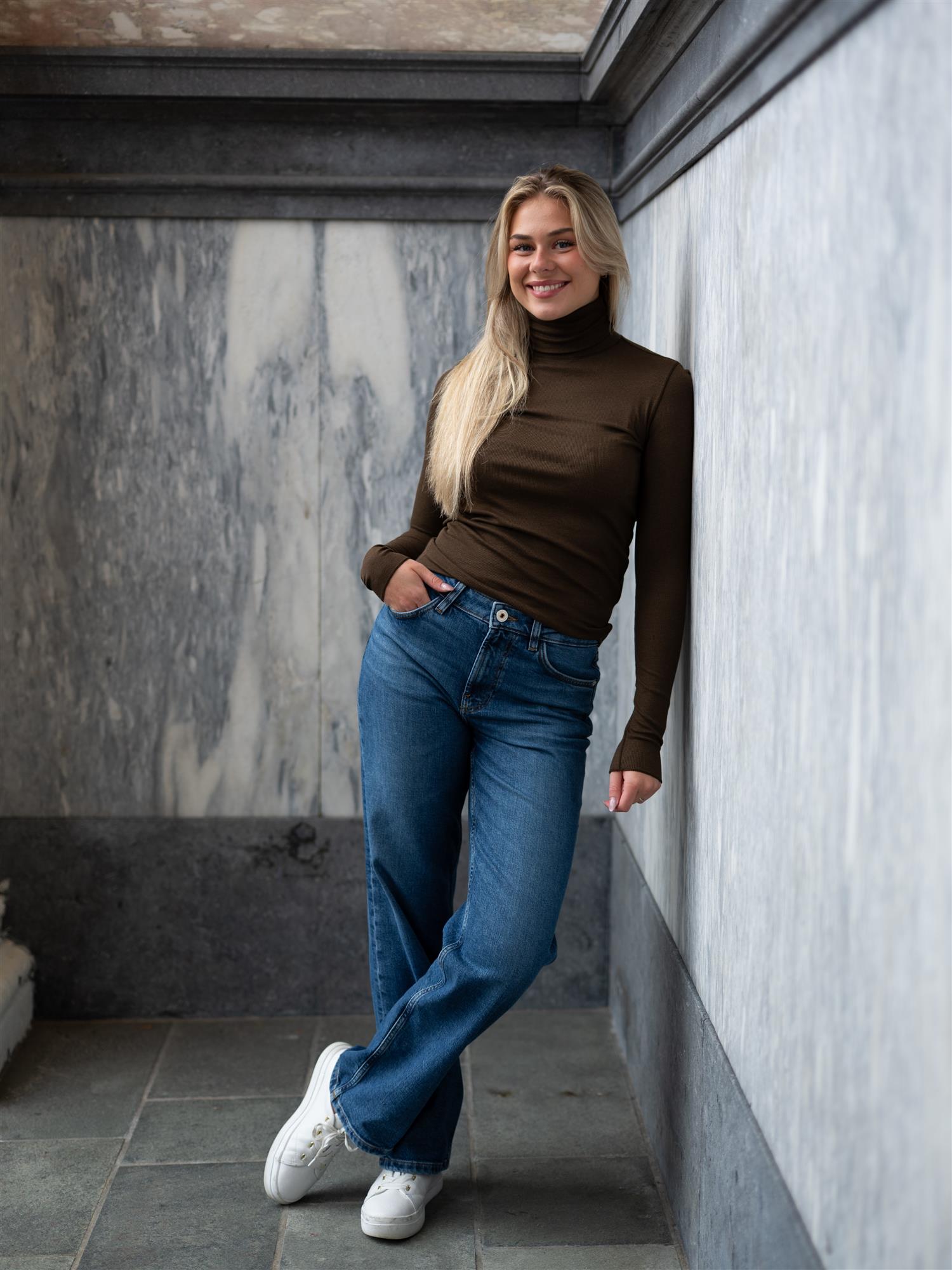 Knit-Pullover Dark Brown