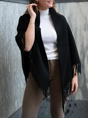 Christian Aks Alba Wool Scarf Black