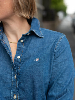 Gant Reg Denim Shirt Indigo