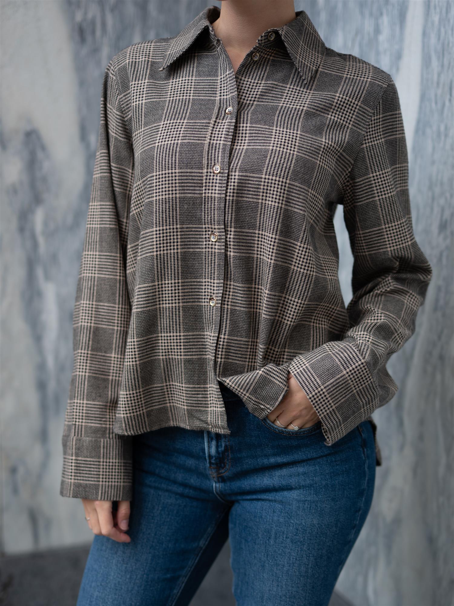 MMAyen Princ Check Shirt