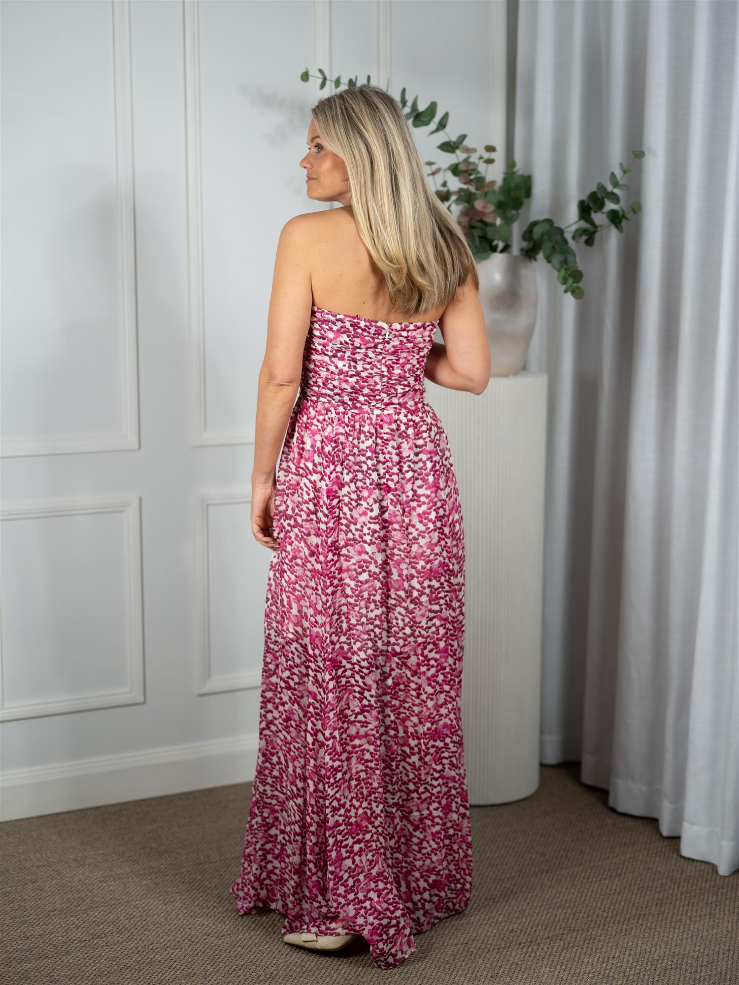 Camilla Pihl Bree Dress Berry Viola Print