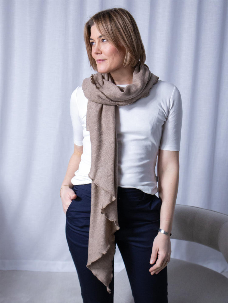 Davida Triangle Scarf Mink