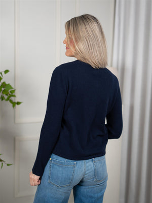 Dear Dharma Clara Cardigan Navy