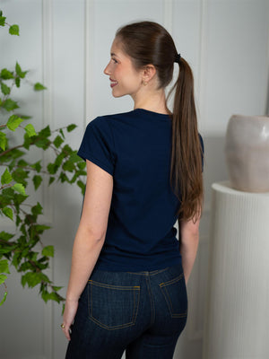 Polo Classic Cotton Crewneck Tee Navy