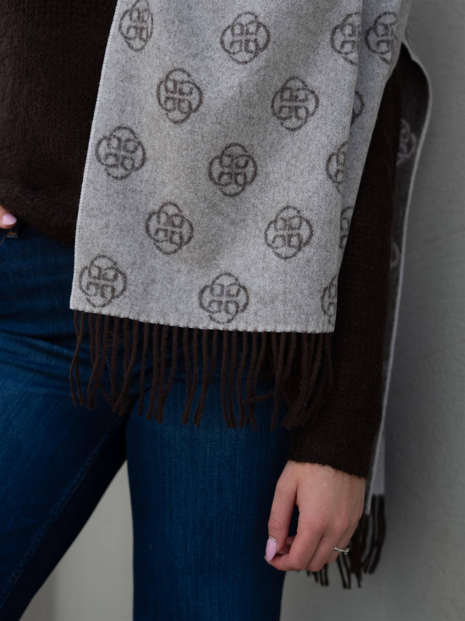 Monogram Wool Scarf