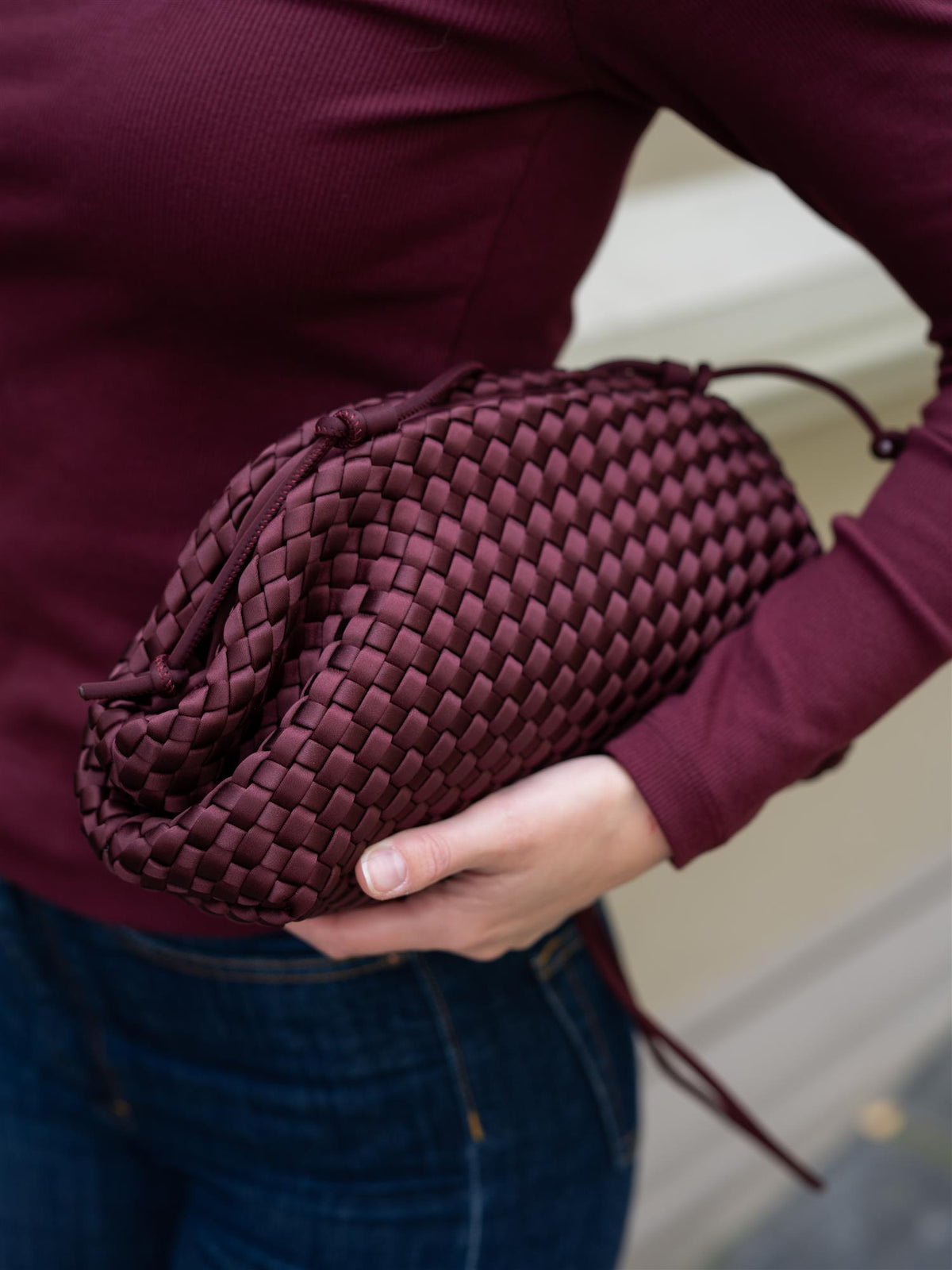 Pouch Inkberry Satin