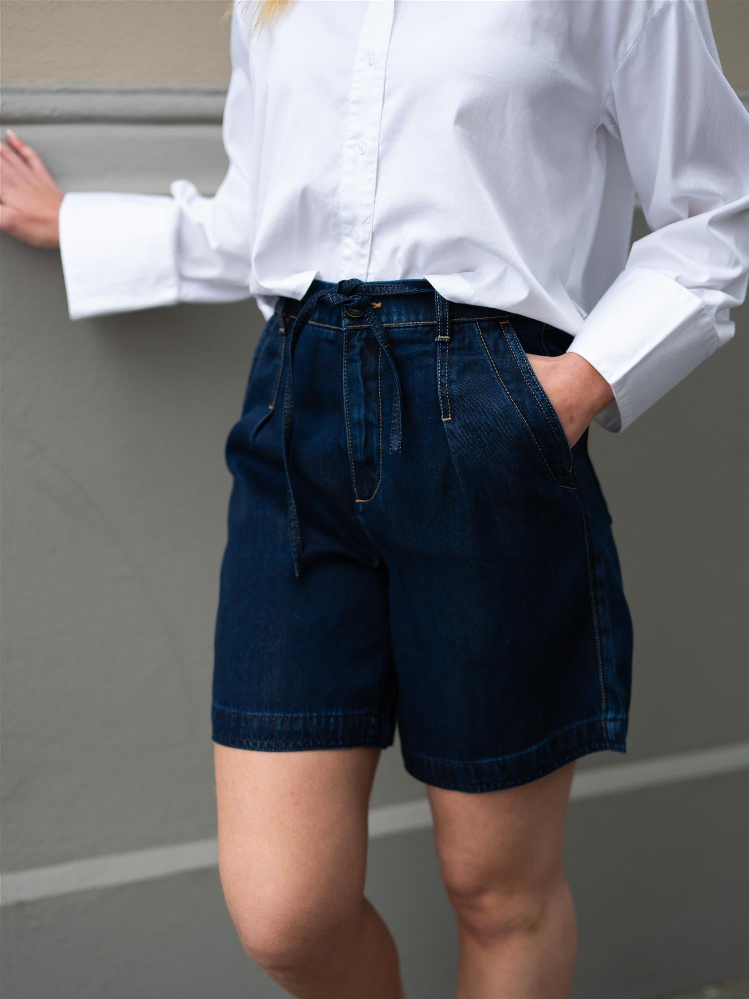 MMLeli Denim Shorts Dark Blue