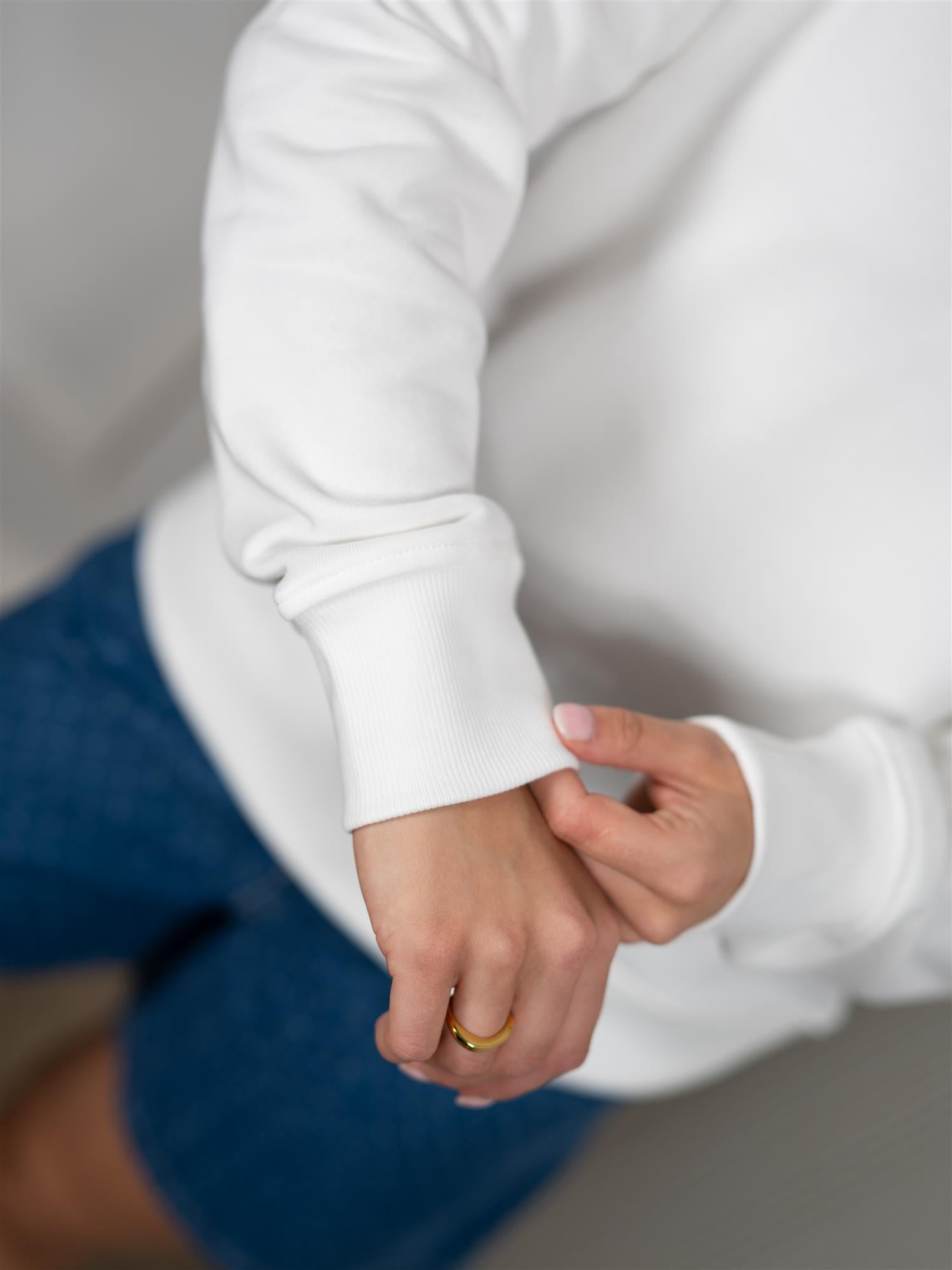 Gant Shield Bomullsgenser Med Half-Zip Eggshell