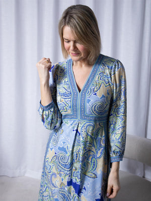 Hale Bob Remy Midi Dress Blue