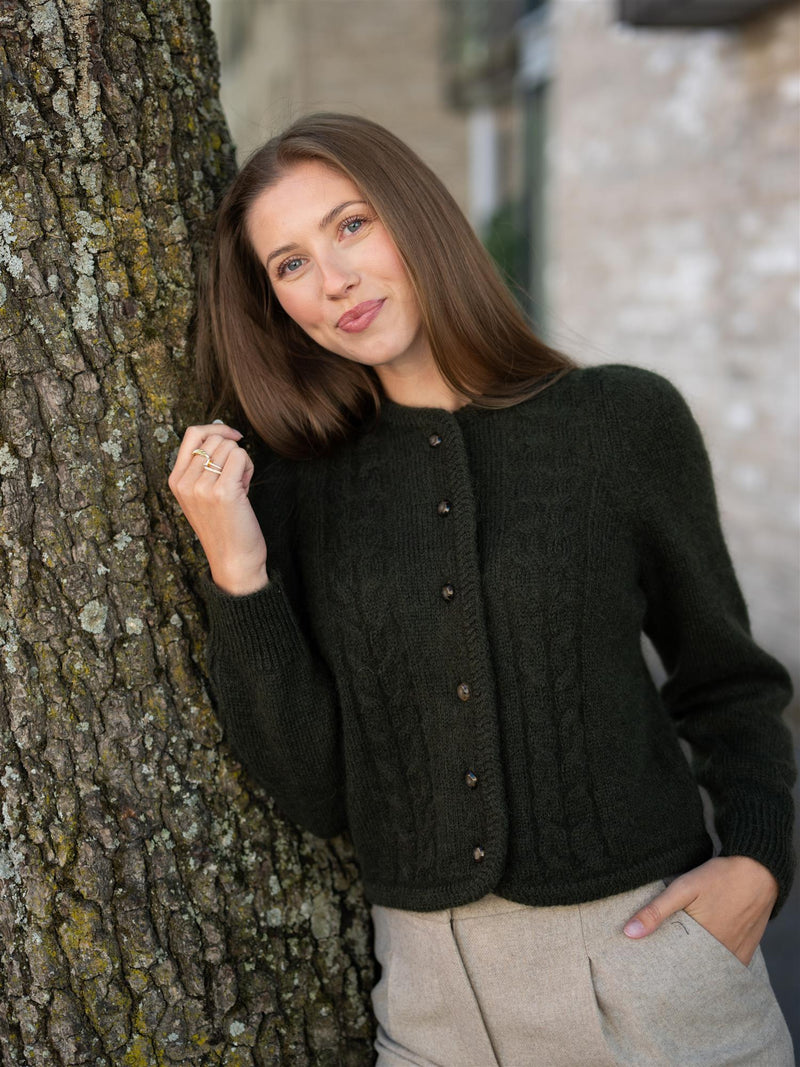 Dear Dharma Edge Cardigan Dark Army