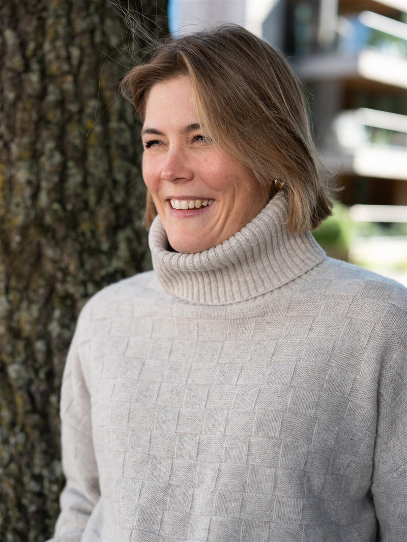 Ella&il Karine Merino Sweater Beige