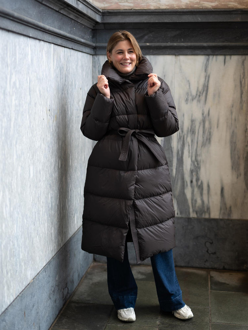 Camilla Pihl Dakota Down Coat Dark Brown