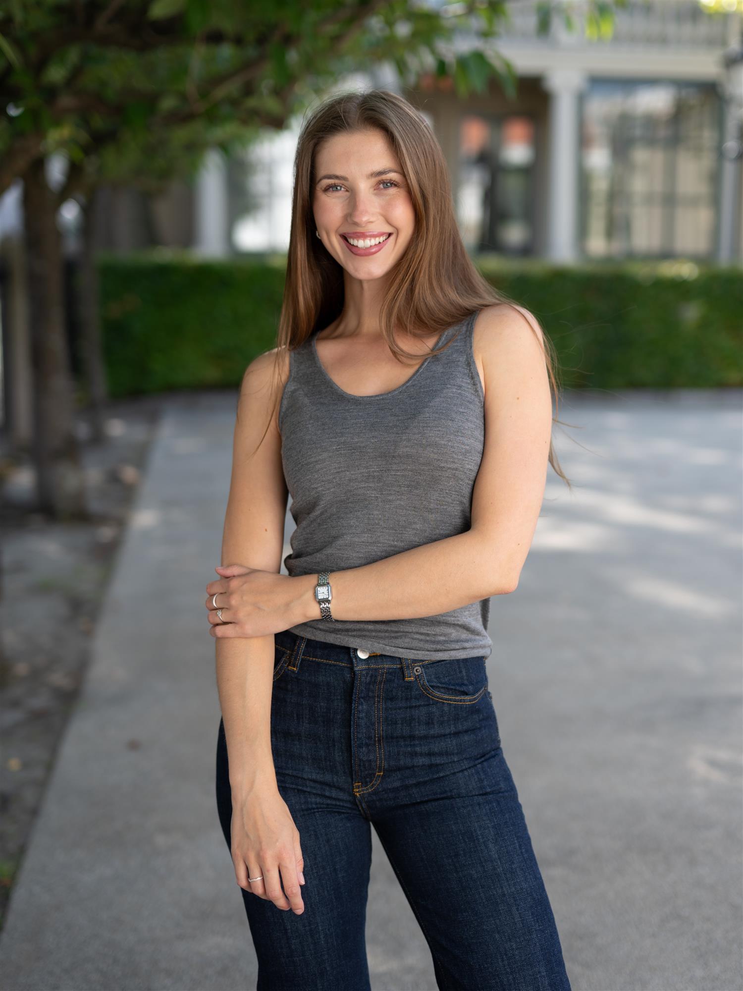 Emmie Tank Top Stone Grey