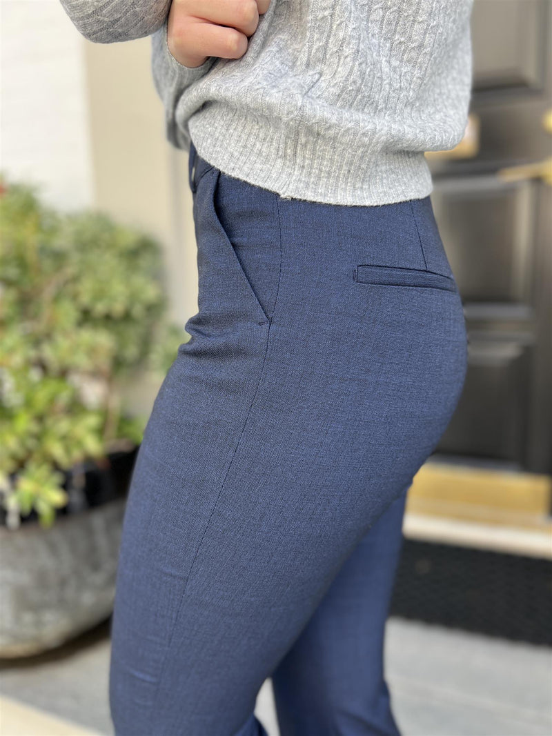 Riccovero High Waist Trouser Marine