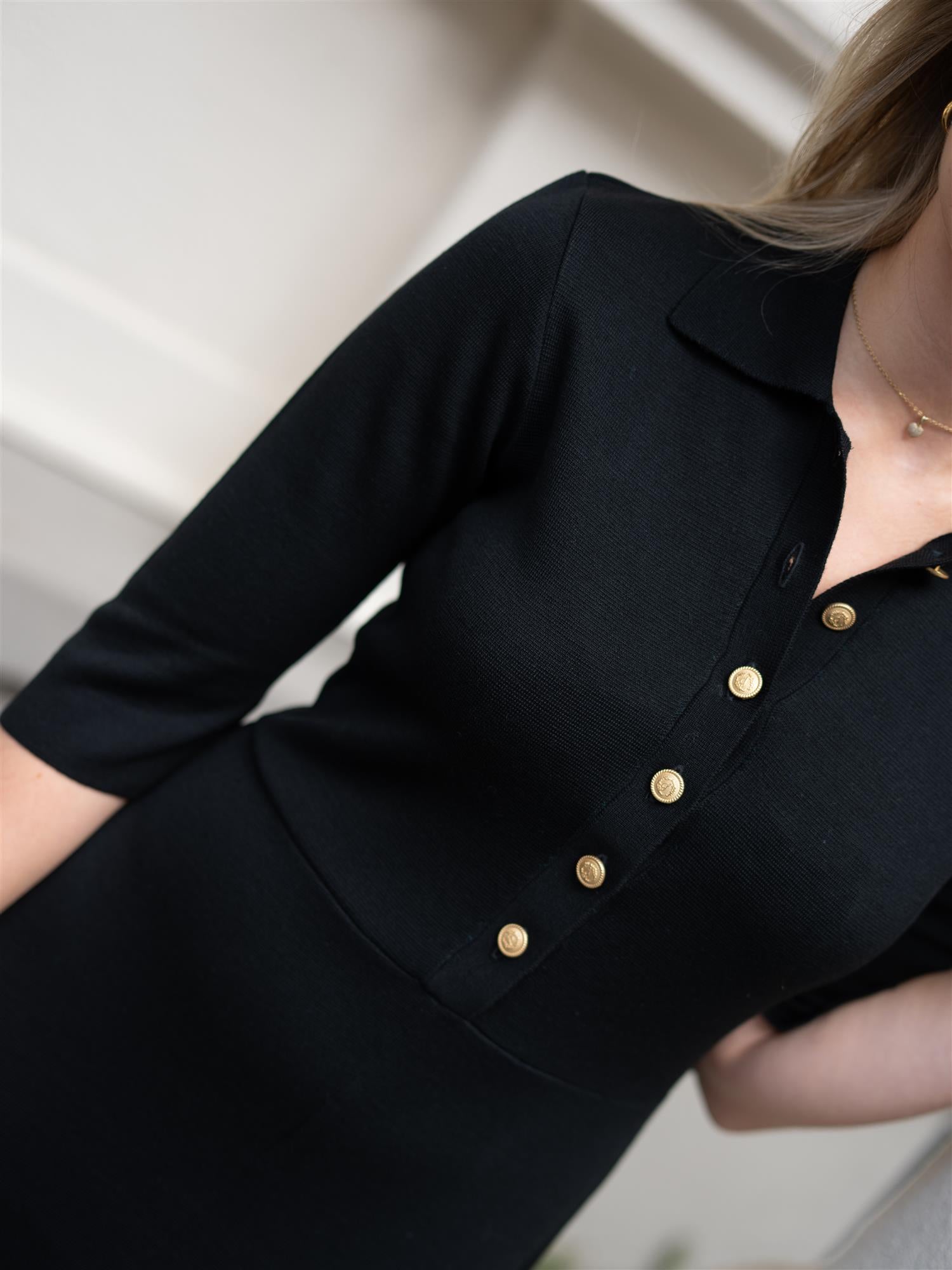 Melany Knit Dress Black