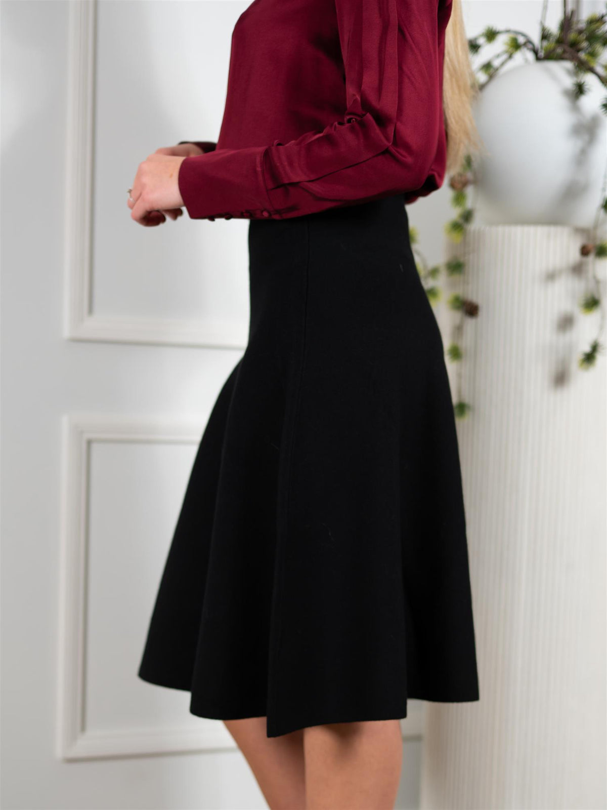 Darja Merino Skirt Black