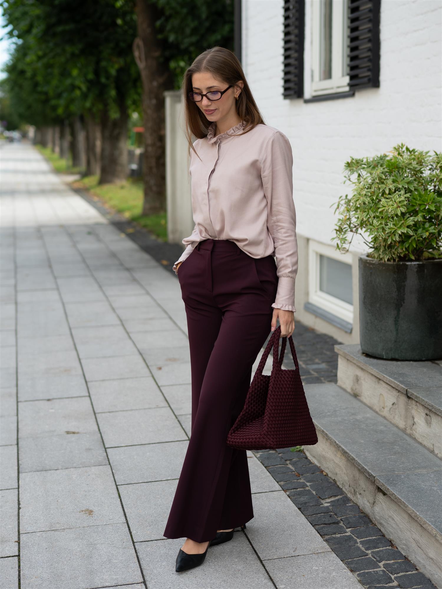 Louise Pants Dark Purple