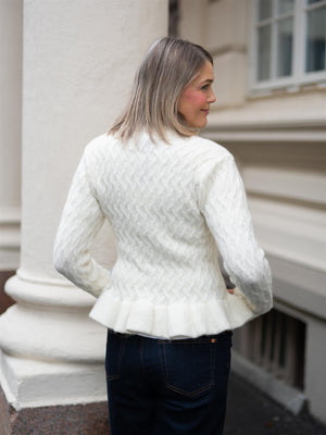 Ella&il Lene Alpaca Cardigan Ivory