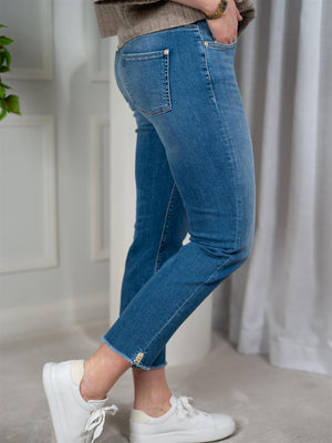 Cambio Piper Short Håkeldetail medium Fringed Hem