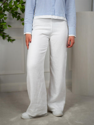 Ella&il Molly Linen Pants White