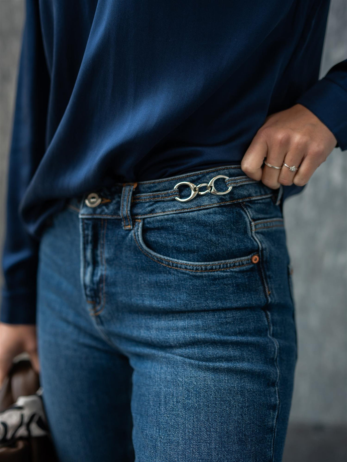 Mmashley Galleon Raw Jeans Blue
