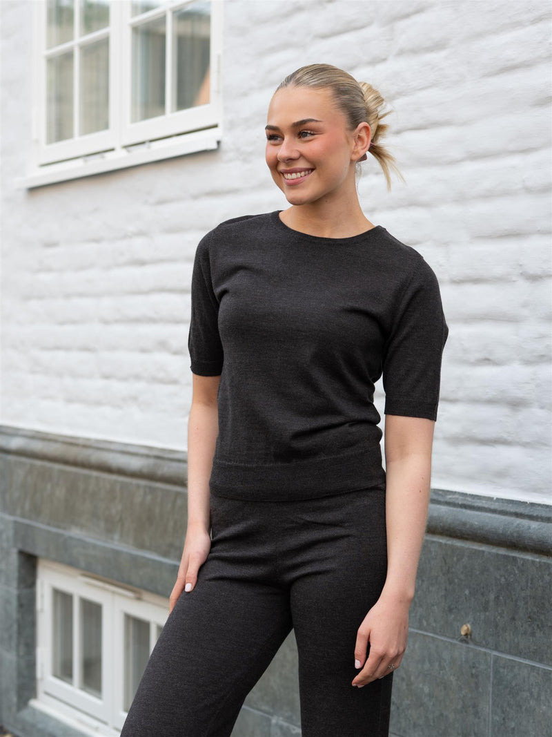Ella&il Emmy Merino Top Dark Brown